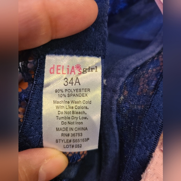 dELiA*s Girl 2pc Bra Size 34A - Picture 5 of 5